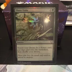 MTG x1 Three Visits Commander Legends Foil NM - Image 1