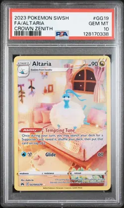2023 POKEMON SWORD & SHIELD CROWN ZENITH #GG19 FULL ART/ALTARIA PSA 10 - Image 1