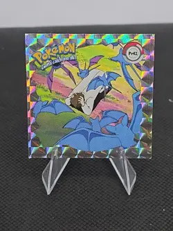 Vintage 1999 Artbox Pokemon Sticker Rare Series 1 PRIZM #PR42 Zubat Attack - Image 1