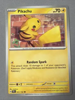 Pokemon TCG * SV Temporal Force * 51/162 Pikachu Common * FRESH PK - Image 1