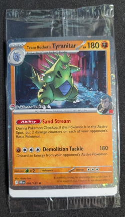 Pokemon Center Stamped Team Rocket's Tyranitar 96/182 Destined Rivals Pokemon - Image 1