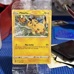 Pokemon Pikachu Cosmos Holo Snowflake Stamped Promo 049/195 Factory Sealed TCG - Image 2