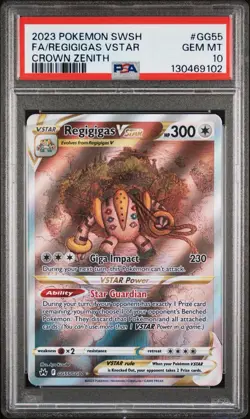 2023 Pokemon SWSH Crown Zenith Regigigas VSTAR Alternative Art #GG55 PSA 10 - Image 1