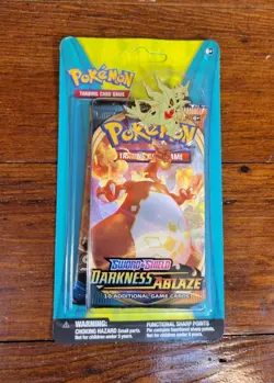 Pokemon DARKNESS ABLAZE & SUN MOON Blister Pack + TYRANITAR PIN FACTORY SEALED ! - Image 1