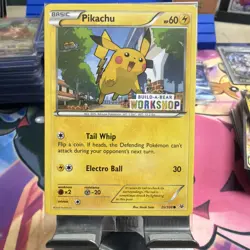 Pokemon TCG Pikachu Build-A-Bear Workshop Promo 20/108 Promo Promo - Image 1