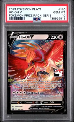 Pokemon Ho-oh V 140/195 Prize Series 3 Play Promo PSA 10 GEM MINT - Image 1