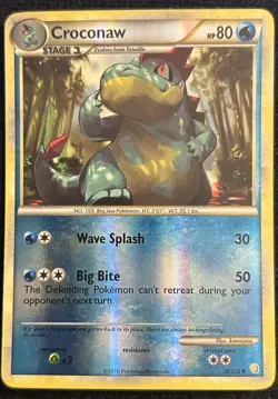 LP - Croconaw 38/123 Reverse Holo - Heartgold & Soulsilver - Pokemon TCG - Image 1
