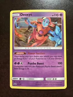 Deoxys SM164 LP Pokemon TCG Sun & Moon Black Star Promo - Image 1
