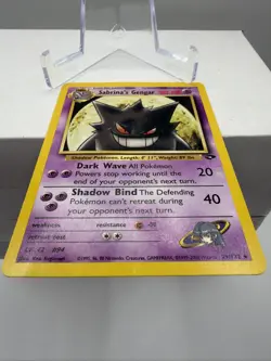 Pokemon TCG Sabrina's Gengar Gym Challenge Non Holo 29/132 - Image 3