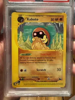 PSA 10 GEM MINT Kabuto Pokemon Skyridge E SeriesWOTC 2003 37 LOW POP V CLEAN - Image 2