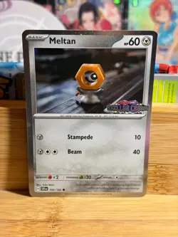 MELTAN 102/142 S&V Stellar Crown Stamped Cosmos Holo Pokemon TCG Near Mint - Image 1