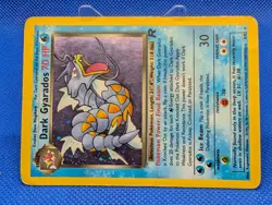 POKEMON Dark Gyarados 25/82 {Team Rocket / Unlimited} - HP - Image 1