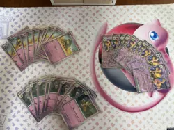 Pokemon Abra 063 Kadabra 064 Cosmos Holo Alakazam ex SVP 050 151 NM (10 sets) - Image 1