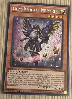 Gem-Knight Nepyrim BLMM-EN021 - Secret Rare - 1st Edition YUGIOH - Image 1