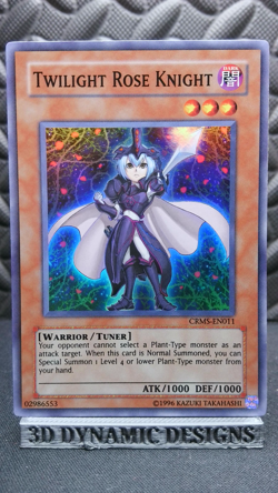 | Yugioh Twilight Rose Knight CRMS-EN011 Super Rare Crimson Crisis NM 🔥 | - Image 1