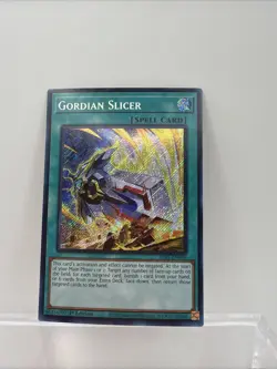 Yu-Gi-Oh! Alliance Insight Gordian Slicer ALIN-EN066 Secret Rare 1st Edition - Image 1