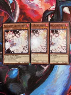 Yugioh! 3x Ash Blossom & Joyous Spring L5DD-ENY17 Common 1st Edition Near Mint - Image 1