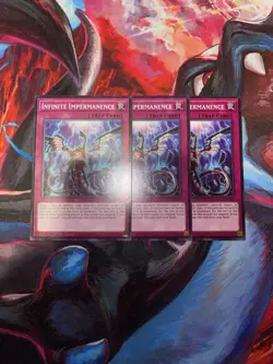 Yugioh! 3x Infinite Impermanence L5DD-ENY31 Common 1st Edition Near Mint - Image 1