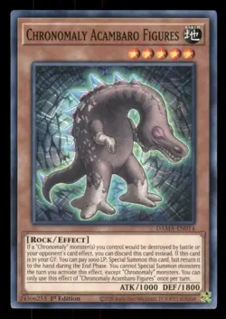 Yu-gi-oh Chronomaly Acambaro Figures #DAMA-EN014 Dawn of Majesty LP - Image 1