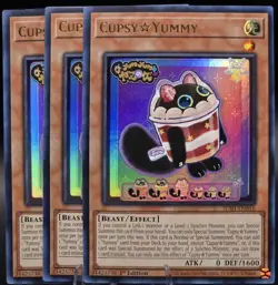 3x Cupsy/Yummy JUSH-EN016 - 1st Edition - NM- Yu-Gi-Oh! - Image 1