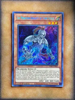 Yugioh The Phantom Knights of Torn Scales PHRA-EN003 Secret Rare 1st Ed NM - Image 1