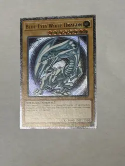 YUGIOH NA ENHANCED Blue-Eyes White Dragon OP28-EN001 Ultimate Rare NM #3 - Image 1