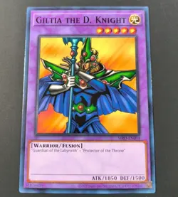 Yu-Gi-Oh! Metal Raiders Giltia The D. Knight Common Card MRD-EN094 NM - Image 1