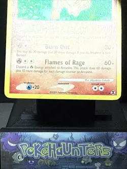 Pokemon Card Arcanine 1/111 Platinum Rising Rivals Rare Holo Bleed ERROR LP - Image 4