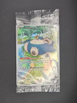 Pokemon TCG Snorlax 051 Black Star Promo Sealed 151 Scarlet & Violet Holo Card - Image 1