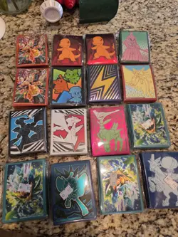 Pokemon TCG Card Sleeves Sealed Lot Of 16 - Image 1