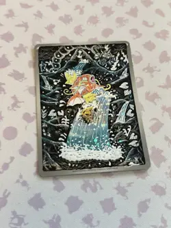 Pokemon TCG Magikarp HAND DRAWN fan art on Holo Water Energy Card - Image 1