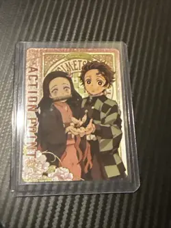 Nezuko Tanjiro Demon Slayer UEX05BT/KMY-3-AP01 FOIL Action Point UNIONARENA Card - Image 2