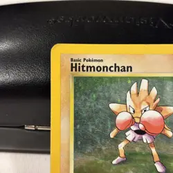 Hitmonchan Unlimited Holo Rare Base Set 7/102 Pokemon TCG Card LP/MP - Image 2