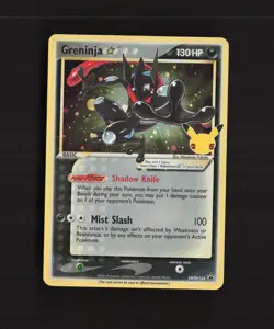 Greninja Gold Star SWSH144 Sword & Shield Black Star Promo Holo Pokemon Card NM - Image 1