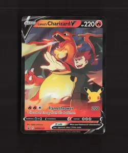 Lance's Charizard V SWSH133 Sword & Shield Black Star Promo Holo Pokemon Card NM - Image 1
