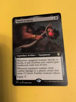 Wand of Orcus. AFC Artifact equipment MTG Card. - Image 1