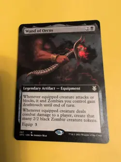 Wand of Orcus. AFC Artifact equipment MTG Card. - Image 2