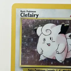 Clefairy 5/102 Holo Rare Vintage Original Base Set Pokemon Card 1999 LP - Image 3