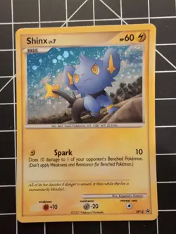 2007 Shinx DP15 Black Star Promo Holo Rare Pokemon Card Holo LP - Image 1