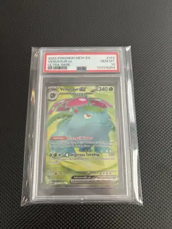 Venusaur EX Holo PSA 10 Scarlet & Violet 151 Card 182/165 Sv: Scarlet & Violet - Image 1