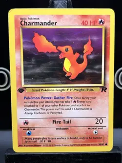 1st Edition Charmander 50/82 - Team Rocket - Pokemon Card - Near Mint (NM) - Image 3