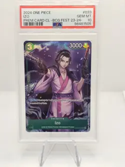 One Piece Card Game TCG IZO OP01-033 Bandai Card Games Fest 23-24 PSA 10 - Image 1