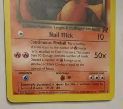 Pokemon TCG Dark Charizard Non-Holo Card 21/82 Team Rocket 2000 Played Vintage B - Image 5