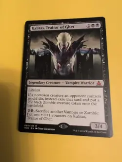 Kalitas, Traitor of Ghet. Mythic. Vampire Warrior OGW MTG Card. - Image 3