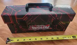 10" Konami Yugioh Zexal Art Triple Deck Box Card Carrying Case - Image 1