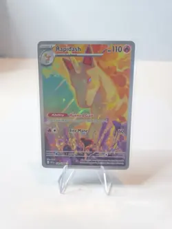 Pokemon Rapidash Holo Illustration Rare Card 189/182 Sv10: Destined Rivals - Image 1