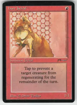 MTG Arabian Nights # Hurr Jackal Lightly played tcg - Image 1