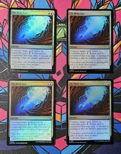 4x No More Lies x4 NM Foil MTG Murders at Karlov Manor Unplayed Magic Gathering - Image 1