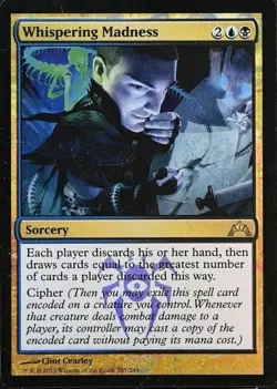 FOIL Whispering Madness / Wahnsinn - GATECRASH - englisch (n-mint -) *Rare* - Image 1