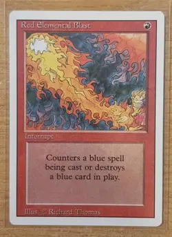 1994 MAGIC THE GATHERING REVISED EDITION RED ELEMENTAL BLAST - Image 1